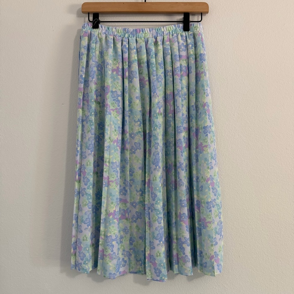 Vintage Leslie Fay -‎ Floral Midi Skirt